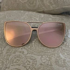 Quay Australia sorority princess rose gold glasses